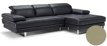 Canapea de colt Softaly Adamo B878 orientare stanga tapiterie piele Denver grej 10BS