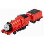 Mattel - Locomotiva James , Thomas and Friends,   Cu vagon