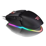 Mouse Gaming Thermaltake Premium Argent M5, iluminare RGB, USB (Negru), Thermaltake