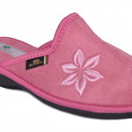 Papuci de casa pentru dama, vatuiti pe interior, marca Spesita, model 131 pink