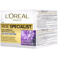 L'Oréal Age Specialist Crema de față de zi, 55 +, 50 ml