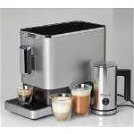 Pachet Espressor automat Studio Casa DIVA DE LUXE, cafea boabe, 1.1 l, 1470W, 19Bar,inox +Aparat Spumat Lapte