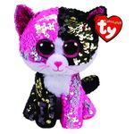 Plus TY Beanie Boos cu paiete Malibu,Pisica,15cm