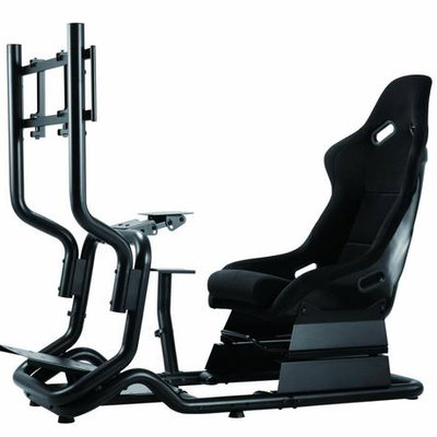 Scaun gaming Serioux Racing Cockpit, reglabil, Negru, Serioux
