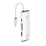 Docking Station Baseus Lite WKQX050102, USB-C, White