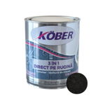 Vopsea alchidica pentru metal Kober 3 in 1 Hammer,interior/exterior, negru,0.75 l, Hammer