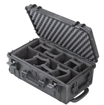 Hard case MAX520CAMTR cu roti pentru echipamente de studio, Plastica Panaro