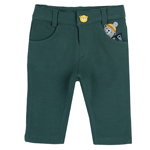 Pantaloni lungi copii Chicco, 08485-61MFCO, verde cu bleumarin, Chicco