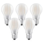 Set Becuri LED Osram Bulb, 7 W, 2700 K, 806 Lumeni, E27, 10000 ore, A++, 5 bucati , OSRAM
