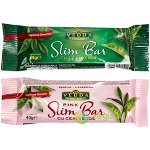 Pachet Baton de Slabit Slim Bar cu Ceai Verde 40g+ Baton de Slabit Slim Bar cu Ceai Verde Pink 40g, VEDDA KALPO