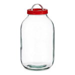 Borcan din Sticlă Roșu Transparent polipropilenă (5 L)