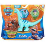 Patrula Catelusilor, Set figurine catelus Zuma si dinozaur Brontosaurus, 
