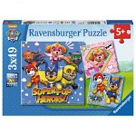 Puzzle Ravensburger - Patrula catelusilor, 3 in 1, 3x49 piese