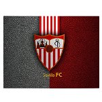 Tablou logo echipa Sevilla FC fotbal - Material produs:: Poster pe hartie FARA RAMA, Dimensiunea:: 70x100 cm, 