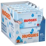 Servetele umede Huggies Pure, 10 pachete x 56, 560 buc, Huggies