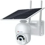 Camera supraveghere 3G/4G, panou solar, acumulator 14400 mah inclus, color night vision, alba