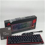 Tastatura Gaming Mecanica Redragon Fizz Black RGB Red Switch, USB, layout US, iluminare RGB (Negru), Redragon