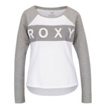 Bluza alb-gri Roxy Love cu print