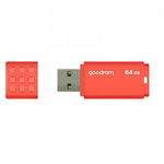 Memorie USB GOODRAM memory USB UME3 64GB USB 3.0 Portocaliu, Citire 60 MB/s, Scriere 20 MB/s