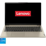 Laptop Lenovo 15.6'' IdeaPad 3 15ITL6, FHD IPS, Procesor Intel® Core™ i5-1135G7 (8M Cache, up to 4.20 GHz), 12GB DDR4, 512GB SSD, Intel Iris Xe, No OS, Sand