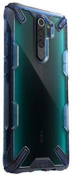 Protectie Spate Ringke FUSION X 8809688894183 pentru Xiaomi Redmi Note 8 Pro (Transparent/Albastru)