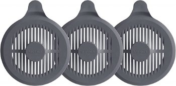 Set de 3 filtre pentru scurgere MR.SIGA, silicon, gri, 12,9 cm, 
