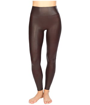 Imbracaminte Femei Spanx SPANX Faux Leather Leggings for Women Tummy Control Wine, Spanx