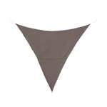 Parasolar triunghiular Sunshade, Bizzotto, 360 x 360 cm, poliester, grej, Bizzotto