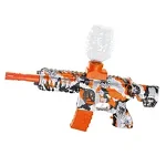 Pistol electric Flippy cu bile de hidrogen de gel, ochelari de protectie, 5000 de bile incluse, cablu de incarcare, 27x37 cm, M416, portocaliu