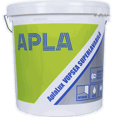 Vopsea lavabila alba Aplalux, de interior, 20 L, aspect mat