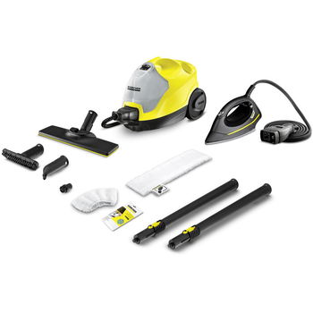 Aparat de curatat cu abur Karcher, SC4 EasyFix Iron Steam cleaner, 2000W, 3.5 bar, 0.8l, Negru/Galben