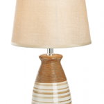 Lampa Verona, ceramica, maro crem, 12x37,5x12 cm, GILDE