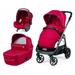 Carucior 3 in 1 Peg Perego Veloce, Primoviaggio SL, 0 - 22 kg, Red Shine, Rosu, Peg Perego