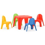 vidaXL Set pentru copii cu masă și scaun, PP, vidaXL