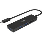 HUB USB Unitek uHUB Q4 3 porturi USB 3.1 Negru H1108B
