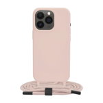 Husa Apple iPhone 13 Pro Silicon + Microfibra Roz CLT