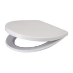 Capac WC Cersanit Delfi, duroplast, alb, 44.6 x 37.2 cm, Cersanit
