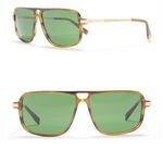 Ochelari Barbati Canali 58mm Navigator Sunglasses Honey