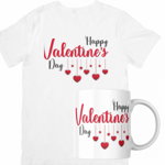 Set cana si tricou personalizate pentru ziua indragostitilor Valentines Day SVD3009