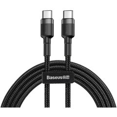 Baseus - Data Cable Cafule CATKLF-GG1 - Type-C to Type-C 480Mbps PD2.0 60W 3A 1m - Black