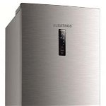 Combina frigorifica Albatros CNFX47A+, 338 litri, Full No Frost, clasa A+, inaltime 195 cm, termostat electronic reglabil, inox
