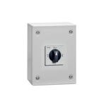 THREE-POLE LINE CHANGEOVER SWITCHES I-0-II IN IEC/EN IP65 METAL ENCLOSURE, 40A, Lovato