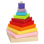 Jucarie din lemn piramida culorilor, Cubika