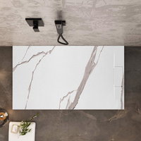 Cada de dus Bazalt CARRARA WHITE 90x120