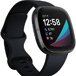 Ceas smartwatch Fitbit Sense, Negru Carbon, FitBit