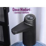 Pompa Electrica cu Acumulator pentru Bidon, Dozator/Dispenser Apa, incarcare USB, Dozare 600 ml, Alb, Engros, 