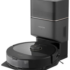 Robot de aspirare Roborock Q8 Max+, Q8MP52-00, aspirator&mop&statie de golire automata RockDock Plus, 59W, 5500Pa, autonomie 240 min, mapare 3D, 5200 mAh, recipient praf 470 ml, negru