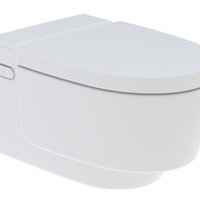 Set vas wc alb rimless suspendat cu capac softclose si functie de bideu Geberit AquaClean Mera Comfort, Geberit
