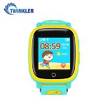 Ceas Smartwatch Pentru Copii Twinkler TKY-Q11 cu Functie Telefon, Localizare GPS, Camera, Lanterna, SOS, Pedometru, Joc matematic, IP54 - Negru