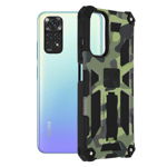 Husa techsuit blazor pentru xiaomi redmi note 11 11s, camo lime